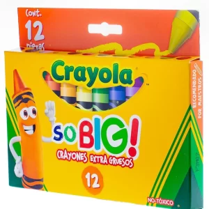 ART SUPPLIES CRAYOLA CRAYON SO BIG (12 COLORES) (E) 5219120004