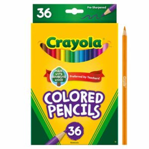 ART SUPPLIES CRAYOLA PENCILS (SET/36) (E) 684036