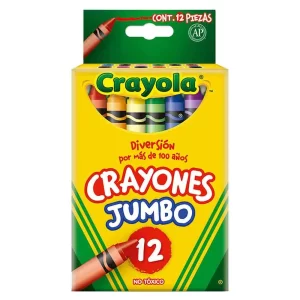 ART SUPPLIES CRAYOLA CRAYONS JUMBO (SET /12) (E) 52-0312