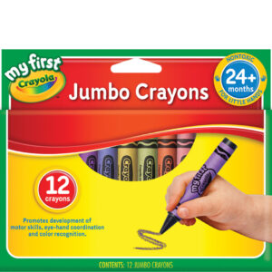 ART SUPPLIES CRAYOLA CRAYONS JUMBO (SET /12) (E) 52-0312