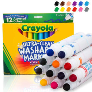 ART SUPPLIES CRAYOLA  MARKER BROAD LINE WASHABLE (12-C) 5878120212