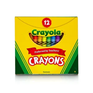 ART SUPPLIES CRAYOLA CRAYONS REG .SIZE (SET/12) (E) 52-3012-0-200