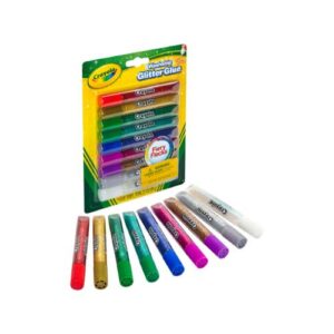 ART SUPPLIES CRAYOLA GLUE GLITTER TUBES WASH (SET/9) (E) 6935270304