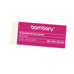 ART SUPPLIES BAMBARY WHITE ERASER SIZE 20X54x10MM TPR PB BOX 30UNT
