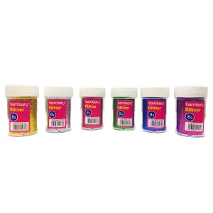 ART SUPPLIES BAMBARY METALLIC GLITTER SET  1/64" 8 g..