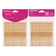 ART SUPPLIES BAMBARY NOTCHED WOOD STICK 114x10x2mm A/S BAGx50 UNIT BURLY WOOD..