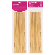ART SUPPLIES BAMBARY BAMBOO SKEWERS  3.0 x 250 mm A/S BAG x 100 UNT ..