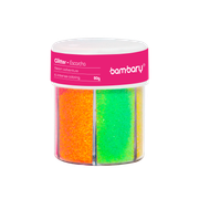 ART SUPPLIES BAMBARY FLUORESCENT GLITTER BOTTLE 1/64" 80 g MTJF-8006BX2..