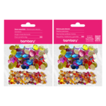 ART SUPPLIES BAMBARY ACRYL DIAMONTS MIX SET 2  300 PCS..