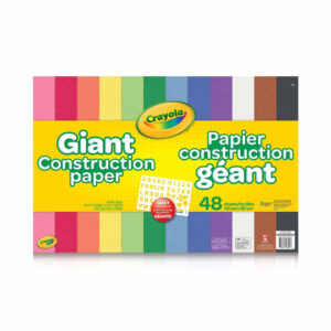 ART SUPPLIES CRAYOLA GIANT CONSTRUCTION PAPER WITH STENCIL ..(18''X12'')