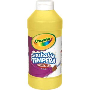 ART SUPPLIES CRAYOLA  PAINT TEMPERA 160Z WASHABLE YELLOW (E) 5420165536