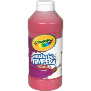 ART SUPPLIES CRAYOLA  PAINT TEMPERA 160Z WASHABLE RED (E)..5420165538