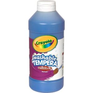 ART SUPPLIES CRAYOLA  PAINT TEMPERA 160Z WASHABLE BLUE (E) 5420165542