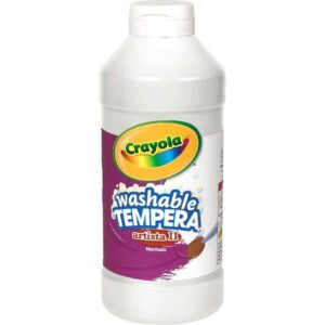 ART SUPPLIES CRAYOLA  PAINT TEMPERA 160Z WASHABLE WHITE (E) 5420165553