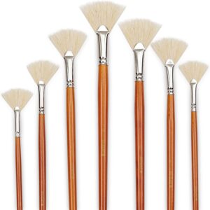 ART SUPPLIES PAINT BRUSH ANGELS CRAFT 5PK FAN TIP