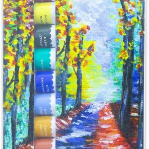 ART SUPPLIES PAINT BAZIC ACRYLIC 0.4 FL OZ (12 ML)12 COLORS