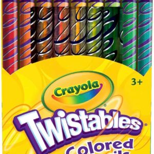 ART SUPPLIES CRAYOLA PENCIL COLOR TWISTABLES (SET/18) (E)