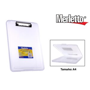 ART SUPPLIES MERLETTO CLIPBOARD TRANSPARENT A4