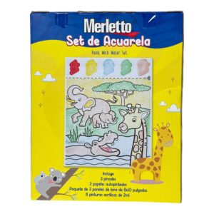 ART SUPPLIES MERLETTO PAINT WITH WATER SET IN COLOR BOX PACKING 36SETS/CTN