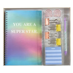 ART SUPPLIES MERLETTO STATIONERY SET (A5 SPIRAL NOTEBOOK PLAS). 24SETS/CTN