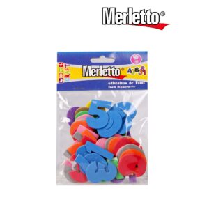 ART SUPPLIES MERLETTO FOAM SHAPES NUMBERS 50PCS