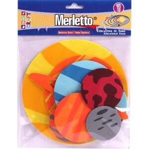 ART SUPPLIES MERLETTO FOAM SHAPES 10PCS