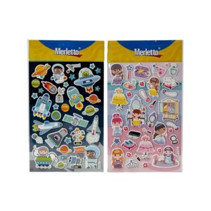 ART SUPPLIES MERLETTO STICKER EVA FOIL .STICKER SIZE 288PCS/CTN