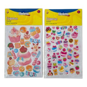 ART SUPPLIES MERLETTO STICKER SOFT PUFFY 288PCS/CTN