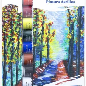 ART SUPPLIES PAINT BAZIC ACRYLIC 0.4 FL OZ (12 ML) 8 COLORS