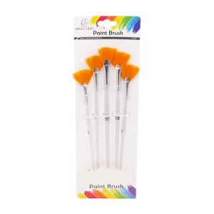 ART SUPPLIES PAINT BRUSH ANGELS CRAFT 5PK FAN TIP