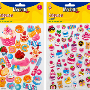 ART SUPPLIES MERLETTO STICKER SOFT PUFFY 288PCS/CTN