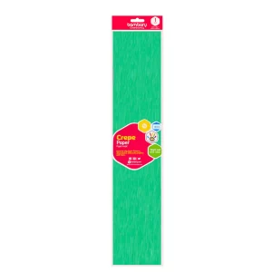 ART SUPPLIES BAMBARY CREPE PAPER 50 cm x 2 m 40% STRETCH A/S BAG LIGHT GREEN