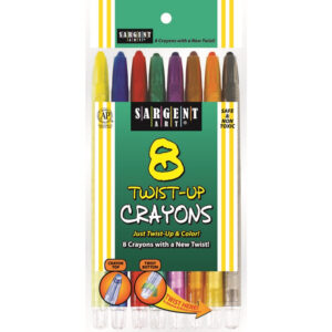 ART SUPPLIES CRAYON SARGENT 8CT TWIST UP