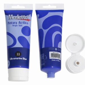 ART SUPPLIES MERLETTO PAINT ACRYLIC BLUE 75ML