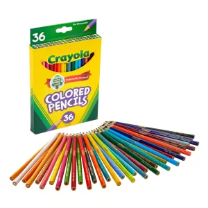 ART SUPPLIES CRAYOLA  PENCIL COLORED (SET/36) (E)