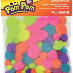 ART SUPPLIES POM POM GLOSSY COLORS 78PCS