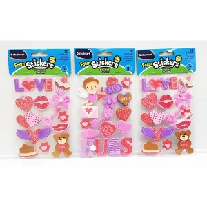 ART SUPPLIES STUDMARK FOAM STICKER LOVE & HEARTS