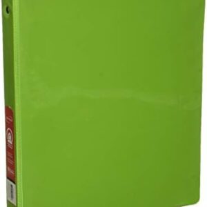 BINDER VIEW BAZIC 3 RING 1/2" LIME GREEN W/POCKETS