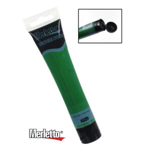ART SUPPLIES MERLETTO PAINT ACRYLIC GREEN 75ML..
