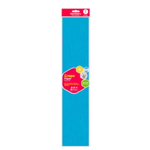 ART SUPPLIES BAMBARY PAPER CREPE 50cm x 2m ASS BAG LIGHT SKY BLUE