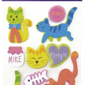 ART SUPPLIES STUDMARK FOAM SHAPES CATS