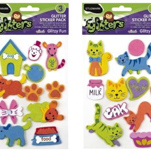 ART SUPPLIES STUDMARK FOAM SHAPES DOGS & CATS