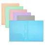 BAZIC PASTEL COLOR 2-POCKET POLY PORTFOLIO W/3 PRONGS