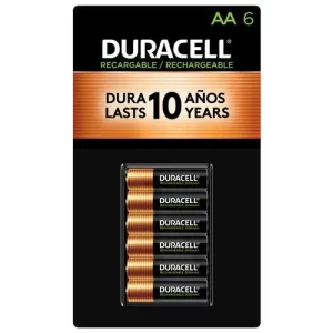 BATTERIES DURACELL RECHARGEABLE AA  (6PK)