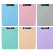 BAZIC PASTEL COLOR PVC STANDARD CLIPBOARD W/LOW PROFILE CLIP