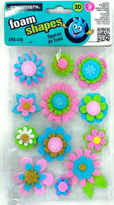 ART SUPPLIES STUDMARK FOAM SHAPES FLOWERS