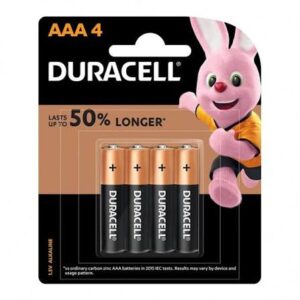 BATTERIES DURACELL AAA (4)