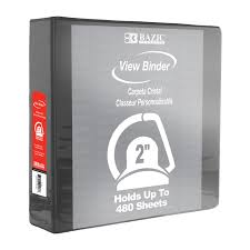 BINDER VIEW D-RING BAZIC 2" BLACK