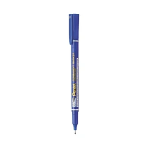 MARKER PENTEL PERMANENT EXTRA FINE POINT BLUE INK