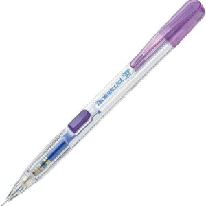 PENTEL PENCIL MECHANICAL TRANSPARENT BARREL WITH VIOLET 07.mm